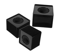 SKISUNO 3 Pièces Microphone Logo Cube Flags Portable Station Square Mic Logo For Hosts And Reporters Easy Installation Multipurpose Interview Use