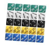 SKISUNO 30 Pièces Lot de Dés Numérotés Plastique pour Jeux de Société Petits Dés Portables et Accessoires Polyvalents pour Fêtes Jeux de Rôle et Soirées Entre