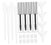 SKISUNO 32pièces Kit De Tubes Rechargeables Pour Mascara Avec Pipettes Et Entonnoirs Pratique Et Transparent Pour Makeup