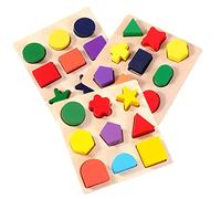 SKISUNO 3Pièces Puzzle pour Tout Trieur de Formes Éducatif de Reconnaissance des Couleurs et Formes pour Garçon Fille