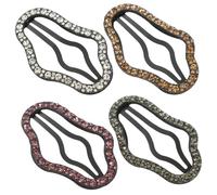 SKISUNO 4 Pièces Barrettes pour Filles de Nuage avec Cristaux, Pinces à Cheveux Délicates et Élégantes Qui Embellissent sans Abîmer, pour Fêtes et Célébrations
