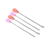 SKISUNO 4 Pièces Cuillères à Pigment Acier Inoxydable Bâtons de Mélange Multi Usage pour Encre de Tatouage Pigment Colle Liquide Professionnel Couleur