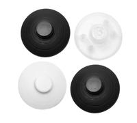 SKISUNO 4 pièces Interrupteur Pédale Rond pour Lampe Pied de Lampe Contrôle Marche Arrêt Facile Compatible de Table et sur Pied Installation Simple et Fiable Blanc Noir Transparent