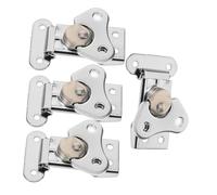SKISUNO 4 pièces Lot de Loquets Acier Inoxydable Résistants pour Boîtes et Coffres Montage Surface Fixation Sécurisée et Installation Facile