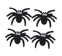 SKISUNO 4 Pièces Pinces Cheveux Araignée Halloween Accessoires Cosplay Garçon Fille Adultes Noir Décoration Halloween Fête Costume