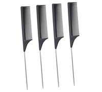 SKISUNO 4 Pièces Queue Fibres Antistatique pour Coupe et Styling Accessoire Professionnel pour Salon et Usage Domestique