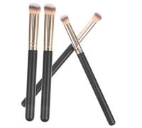 SKISUNO 4pièces Lot De Pinceaux Maquillage Angles Pour Anticernes Et Poudre Outils Professionnels Pour Visage Et Yeux Bois Naturel Douceur Et Précision