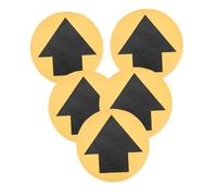 SKISUNO 5 Feuilles Dautocollants Au Sol Signalisation Directionnelle Adhésive Indicateurs de Sécurité pour Écoles Hôpitaux Marchés et Espaces Haute Visibilité et Usage Polyvalent
