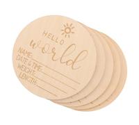 SKISUNO 5 pièces Annonce de Naissance pour Plaque de Nom Né Décoration Photographique Design Durable et Sécurisé