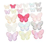 SKISUNO 50 pièces Baroque Small Butterfly Charms Set For DIY Hair Clips And Jewelry Resin Ornaments With Unique Elegant Design Multi-color DIY Accessories For Fashion Crafting