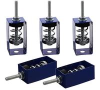 SKISUNO 5pcs Support Amortissant pour Ventilateur Suspendre Plafond Isolation des Vibrations Acier Galvanisé Caoutchouc Stable pour Murs Sols Chambres Karaoké