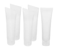 SKISUNO 5pièces Flacons De Voyage Rechargeables De Set Presser Pour Shampoing Lotion Nettoyant Visage Crème Pour Mains