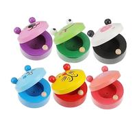 SKISUNO 6 pièces Bois Orff Instrument Éducatif Musical Puzzle pour Garçon Fille Ans Design Animal Sûr