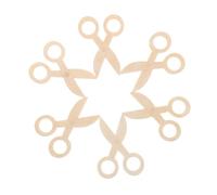 SKISUNO 6 pièces Ciseaux Bois pour Garçon Fille Sécurité Jeu Imagination Coordination Œil-main Apprentissage Précoce Accessoires Créatifs