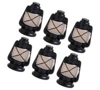 SKISUNO 6 Pièces Lot de Mini Lanternes Décoratives Résine Style Vintage Accessoires Miniatures pour Maison de Poupée Modèles Suspendus pour Décoration de Table