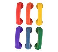 SKISUNO 6 Pièces Petit Écouteur Téléphones Jouets Téléphones Silencieux Chuchoté Coloré Éducatif Précoce pour Lire