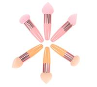 SKISUNO 6 Pièces Sponges For Makeup Set Foundation Blender Puff For Wet And Dry Use Soft Beauty Egg Applicators In And Skin Tone Reusable Cosmetic Concealer Brush