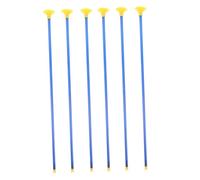 SKISUNO 6pièces Flèches à Ventouse pour Arc Garçon Fille Jouet De Tir Amusant Flèches De Remplacement Plastique Adaptées Jeux Intérieur Extérieur