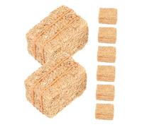SKISUNO 8 Pièces Mini Ballots de Paille Décoration Automne Réaliste pour Maison de Poupée Jardin DIY