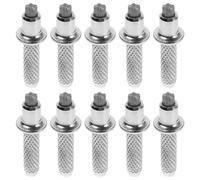 SKISUNO Accessoires pour Bâtons de Randonnée 10 Pièces Embouts Métalliques en Tungstène Pointe Remplaçable, Conseils de Réparation Adaptés aux Randonnées en Forêt