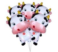 SKISUNO Ballons Aluminium Année Buffle Décoration Fête Anniversaire Cartoon Ox Réutilisables Métalliques