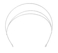 SKISUNO Bandeau Cheveux Chic en Métal Argenté Léger et Facile à Porter, Coiffe de Style Élégant pour Mariage et Street Snap