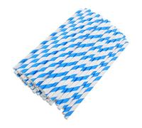 SKISUNO Bâtonnets 50 Pièces en Papier Bleu 50 10x300mm Résistants et Colorés pour Machine à Barbe à Papa pour Événements Commerciaux et Fêtes