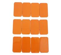 SKISUNO Boîte à Couvercle Coulissant en Fer-blanc Orange 60x34x11 Mm, Lot de 12 Boîtes pour Emballage à Lèvres et Gloss, Organisateur de Rangement Compact pour Soins Personnels