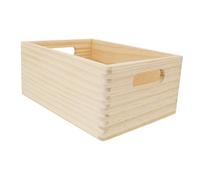 SKISUNO Boîte de Rangement Bois pour Cuisine Garçon Fille Jeu Dimitation Dinette Garçon Fille Coffret Éducatif de Jeu de Rôle Grand Modèle avec Surface Lisse et Créative