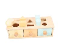 SKISUNO Boîte Montessori Bois Éducative pour Garçon Fille Éveil Sensoriel et Motricité Fine Coffret Multifonction avec Tiroir pour Éveil et Apprentissage Préscolaire