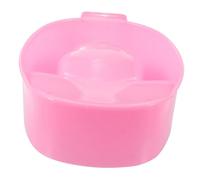 SKISUNO Bol de Trempage pour Ongles Rectangulaire Plastique Bol de Soin des Ongles pour Manucure à Domicile et Salon Couleur Rouge Pastèque Bain de Dissolution et Soin des Cuticules