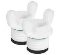 SKISUNO Bouchons Étanches en Plastique Pp pour Bouillotte Eau Chaude, 2 Pièces, Surface Lisse, Compatibles Diamètre 20mm, Usage la Cuisine