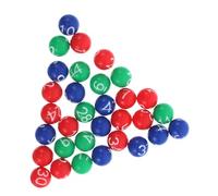 SKISUNO Boules de Bingo Numérotées Colorées, Compatibles Machine Mark Six, Lot de 1 Sachet, Boules en Plastique Vives pour Tirage au Sort, Soirée Loto et Tombola