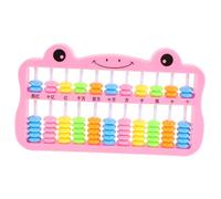 SKISUNO Boulier Chinois Plastique Perles Colorées pour Garçon Fille Outil Éducatif Arithmétique Apprentissage Calcul et Compter pour Garçons et Filles Pédagogique Mathématique