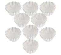 SKISUNO Caissettes Cupcake en Papier Blanc Rond, Résistantes à Haute Température et Anti-graisse, Cuisson de Muffins et Pâtisseries à Domicile