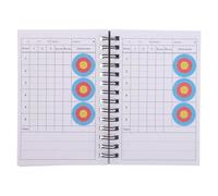 SKISUNO Carnet de Score Tir à l'arc Spirale Rouge Noir, Feuilles Résistantes pour Compétition et Entraînement en Extérieur, Traqueur Précision Flèches pour Arc Classique et Poulies,