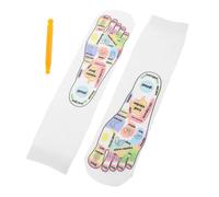 SKISUNO Chaussettes de Massage Réflexologie avec Dacupression pour Homme et Femme Soulagement des Points de Pression Plantaire Confort Coton Xs