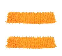 SKISUNO Chiffon de Remplacement Grosse Absorption d'eau Orange 2pcs Nettoyage sans Abîmer Le Sol pour Balai-serpillière en Chenille pour Fenêtres et Coins
