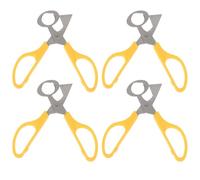 SKISUNO Ciseaux à œufs de caille 4 pièces en inox et ABS pour petits œufs, adaptés cuisine domestique et aux œufs durs