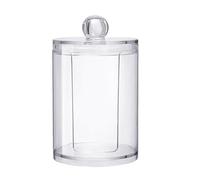 SKISUNO Coffret de Rangement Transparent pour Coton Démaquillant avec Couvercle Organiseur de Coton Hygiène Cosmétique Salle de Bain