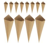 SKISUNO Cônes en Papier Kraft 60pcs pour Confettis Mariage Style Classique Capacité Grande pour Décoration de Fête Rétro ou Support à Cupcakes