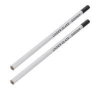 SKISUNO Crayons Céramiques Noirs 2pcs pour Engobe, Crayons à Glaçure Céramique, Transfert, Outil de Précision pour Art et Atelier de Poterie