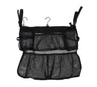 SKISUNO de Rangement pour Chaussures de Trampoline - Porte-Chaussures/Lunettes de Soleil/téléphone en Filet pour Piscine avec Sangle et Crochet réglables, 61 x 51 cm, Plusieurs Poches, Rangement