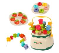 SKISUNO Dempilage et Denfilage pour Garçon Fille Panier Floral Éducatif Sensoriel Développement Motricité Fine et Reconnaissance des Formes Jeu Éducatif Montessori Adapté Aux Tout Petits