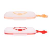 SKISUNO Distributeur de Lingettes Portable pour Bébé, 2pcs, en Pp Résistant à L'usure, Opération Main, pour Chaise Haute Garçon et Filles ou Poussette