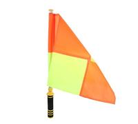 SKISUNO Drapeau d'arbitre de football : Drapeau de juge de ligne à pour l'équipement d'arbitre de football et les événements sportifs, mât en métal, poignée en mousse, imperméable et