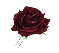 SKISUNO Épingle à Cheveux à Fleurs Hawaïenne en Tissu, Forme U Élégante, Lot de 4pcs pour Femmes, Facile à Clipser Maintien, pour Camping et Vie Quotidienne