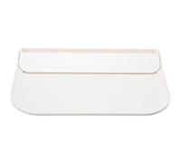 SKISUNO Étagère Murale en PP Blanc Pliable, Rangement Serviettes et Accessoires pour Salle de Bain et Chambre, Capacité de Charge, Style Simple Moderne