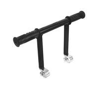 SKISUNO Extension de Guidon de Vélo en Acier Inoxydable Noir, Support d'Accoudoir pour Poussette Tout-Petit, Poignée Ergonomique Fixation pour Poussette Canne