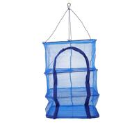 SKISUNO Filet de Séchage Pliable Multi Couches Nylon pour Crevettes et Poissons Maille Respirante avec Armature Métallique Séchoir Suspendu et Résistant pour Fruits et Légumes Couches avec